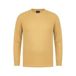 Fabric Mens Waffle Long-Sleeved T-Shirt / Gold